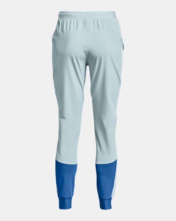 Women's UA Armour Sport Woven Colorblock Pants, Blue, pdpMainDesktop image number 5